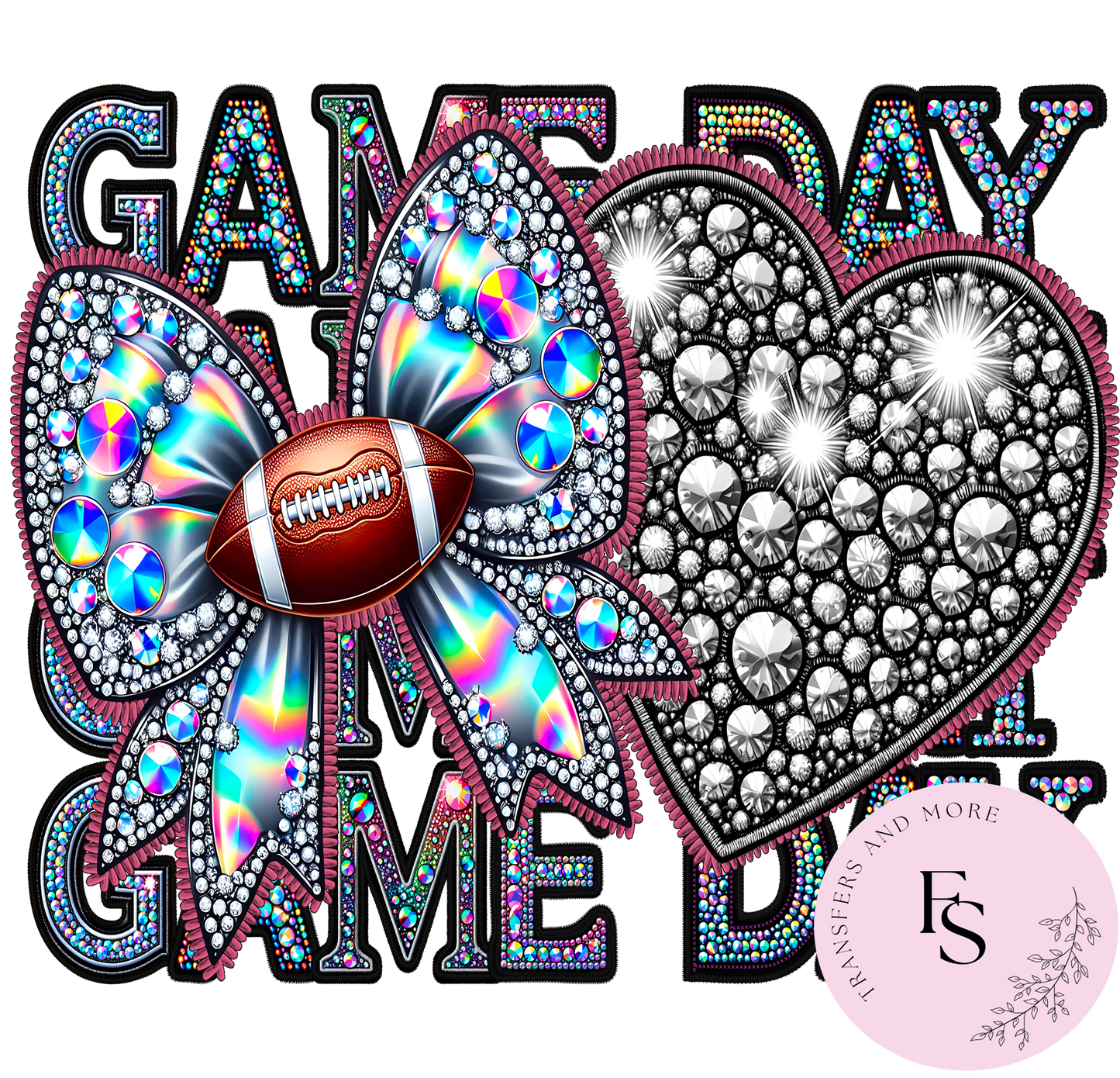 FOOTBALL GAME DAY RHINESTONE