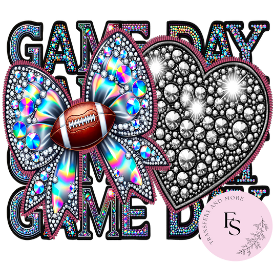 FOOTBALL GAME DAY RHINESTONE