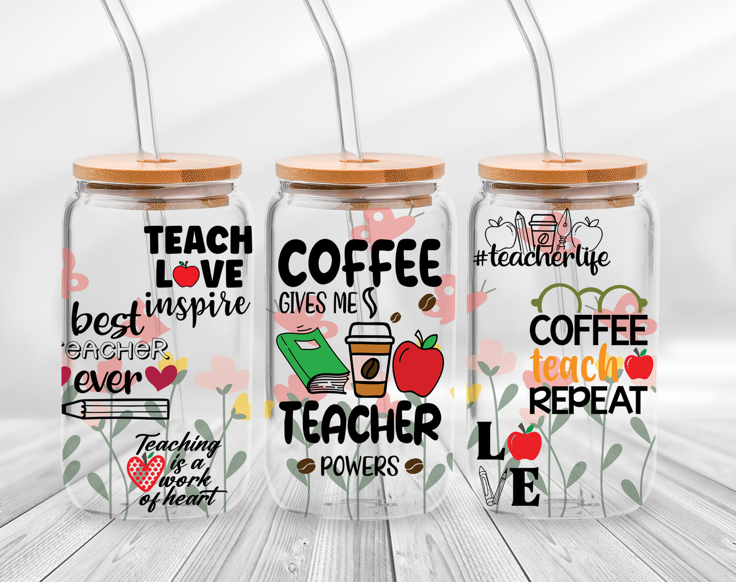 COFFE GIVES ME TEACHER POWERS UVDTF