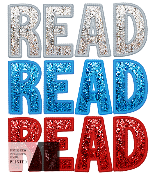 READ READ READ GLITTER